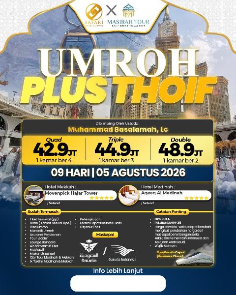 Flyer dari @safaritourstravel