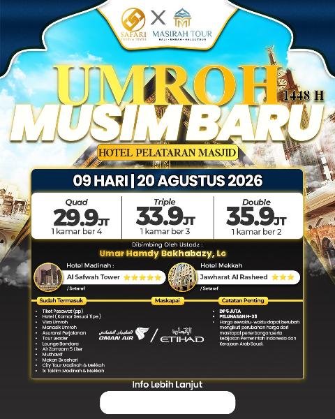 Flyer dari @safaritourstravel