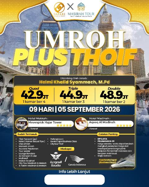 Flyer dari @safaritourstravel