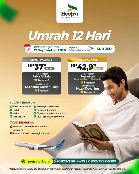 Flyer dari @heejra.official