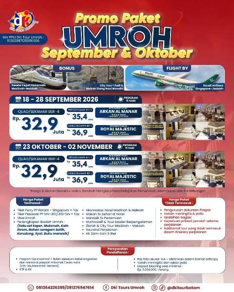 Flyer dari @dkitourbatam
