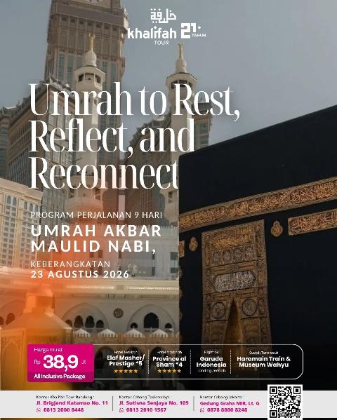 Flyer dari @khalifahtour