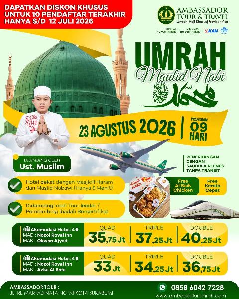 Flyer dari @ambassador_umrah