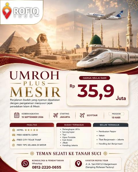 Flyer dari @rofiqtour