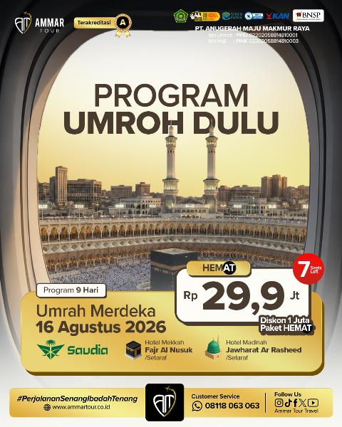Flyer dari @ammartourtravel