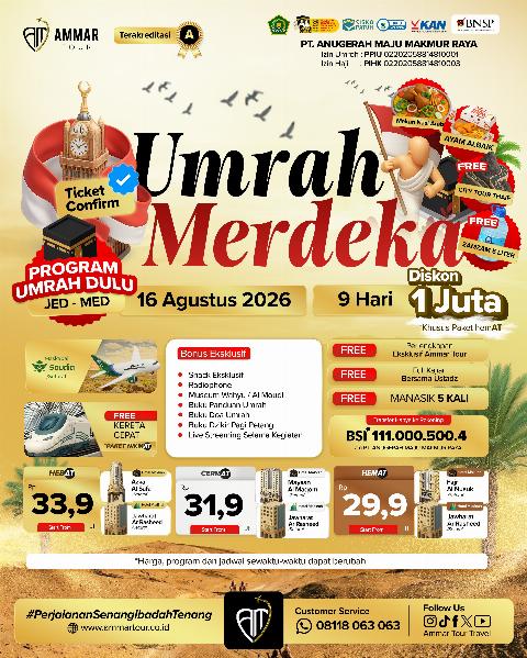 Flyer dari @ammartourtravel
