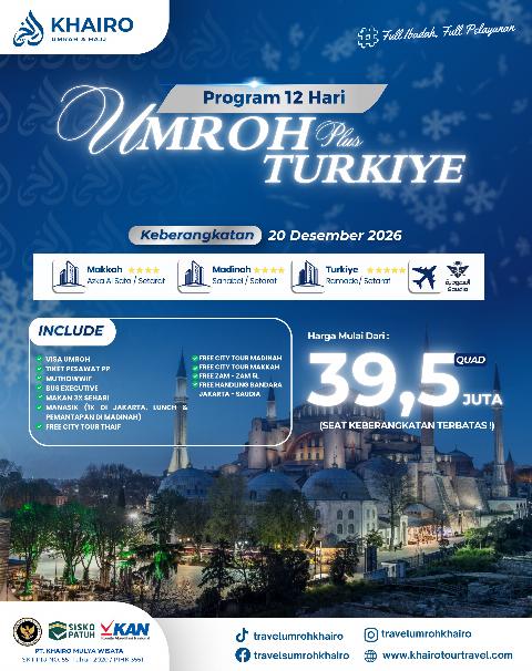 Flyer dari @travelumrohkhairo