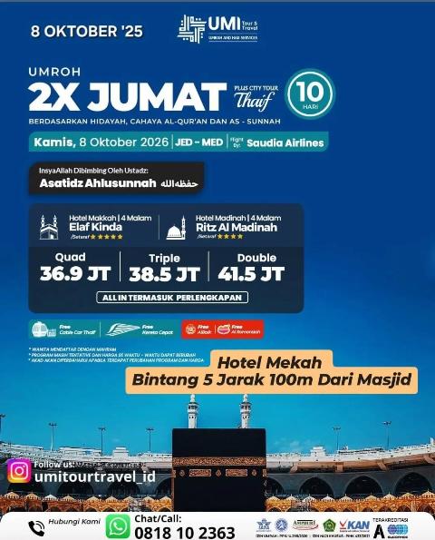 Flyer dari @umitourtravel_id