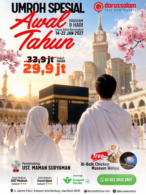 Flyer dari @darussalamtour