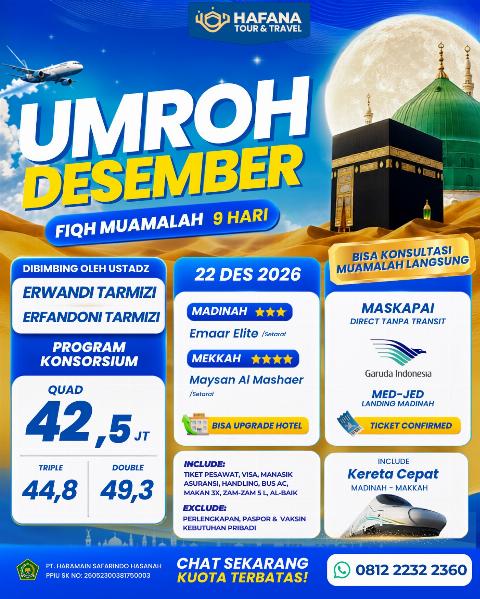 Flyer dari @hafana.travel