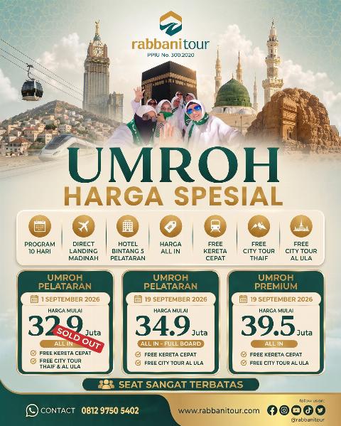 Flyer dari @rabbanitour