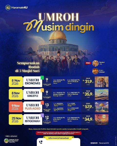 Flyer dari @haramainku