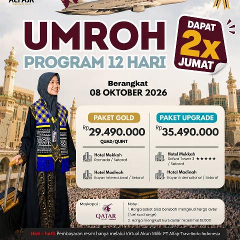 Flyer dari @alfajrumroh