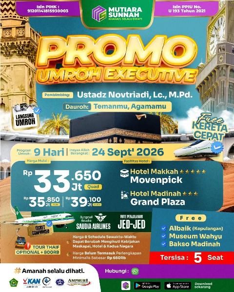 Flyer dari @mutiarasunnahofficial
