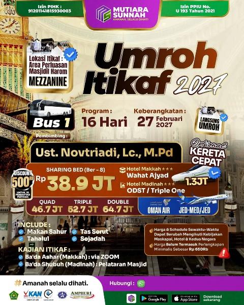 Flyer dari @mutiarasunnahofficial