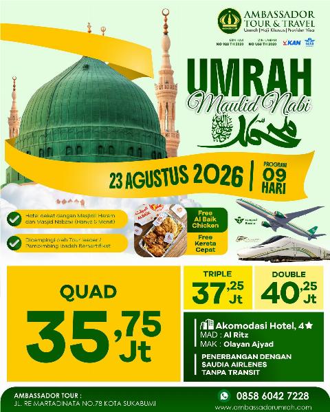 Flyer dari @ambassador_umrah