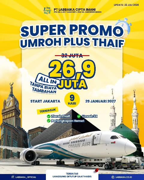 Flyer dari @labbaika_official
