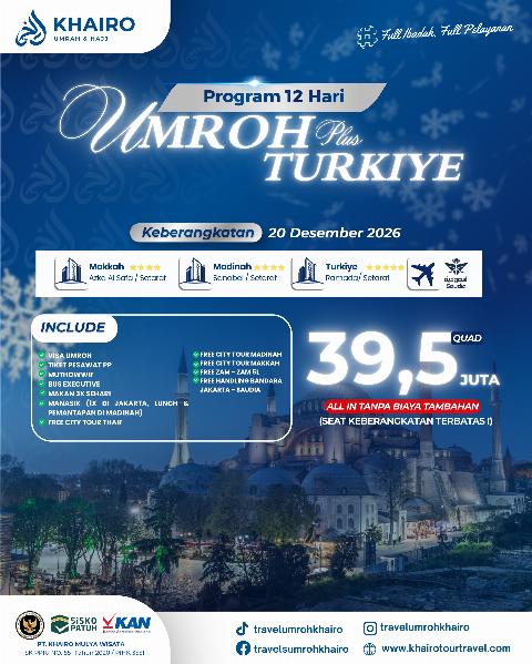 Flyer dari @travelumrohkhairo
