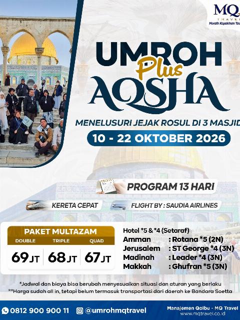 Flyer dari @umrohmqtravel