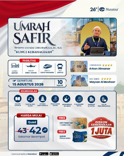 Flyer dari @munatour_travel