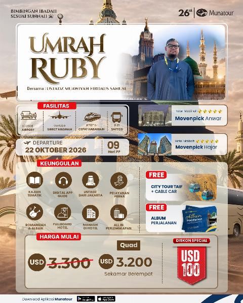 Flyer dari @munatour_travel