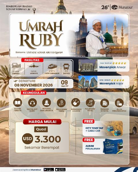 Flyer dari @munatour_travel