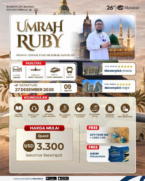 Flyer dari @munatour_travel