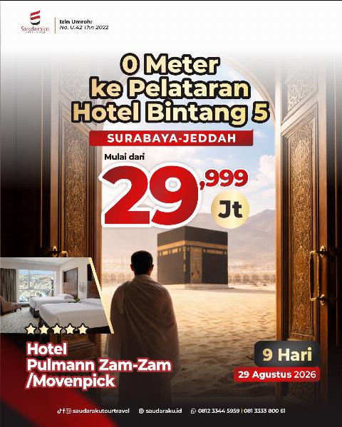 Flyer dari @saudarakutourtravel