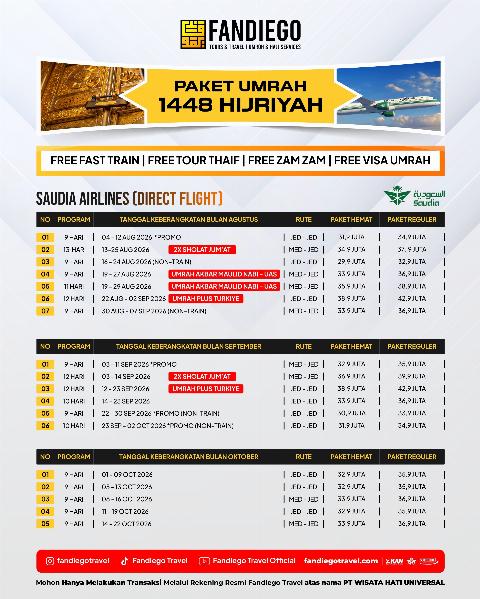 Flyer dari @fandiegotravel