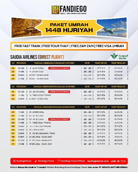 Flyer dari @fandiegotravel