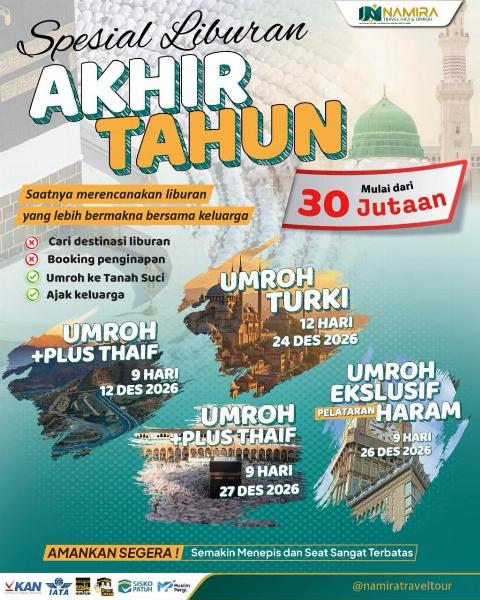 Flyer dari @namiratraveltour