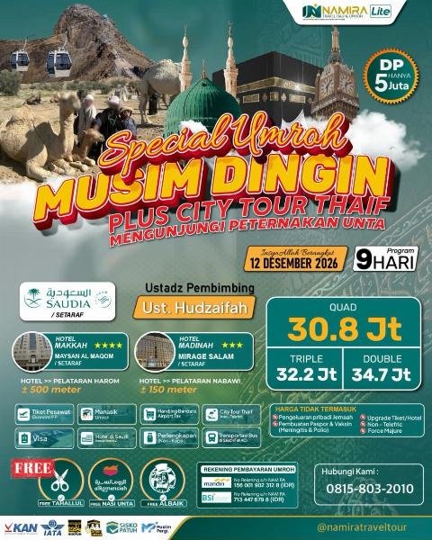 Flyer dari @namiratraveltour
