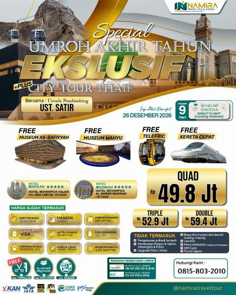 Flyer dari @namiratraveltour
