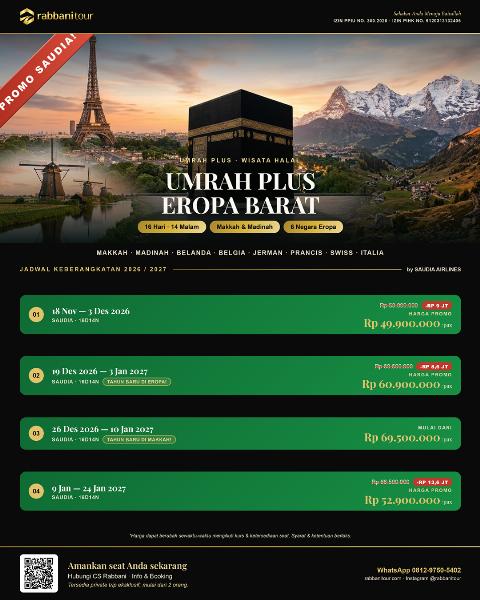 Flyer dari @rabbanitour