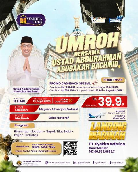 Flyer dari @syakiratour