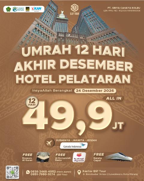 Flyer dari @elif.tour