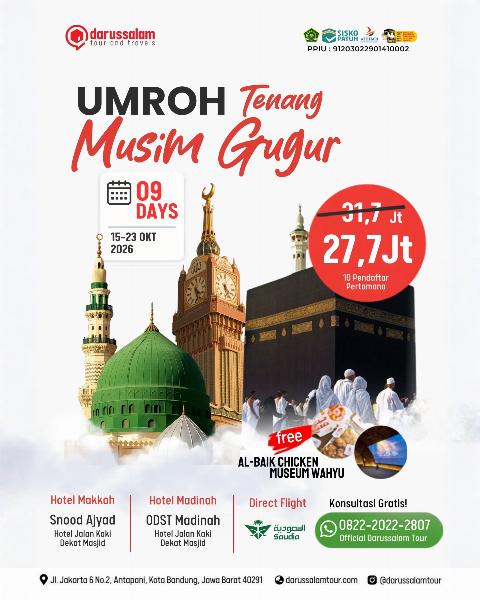 Flyer dari @darussalamtour