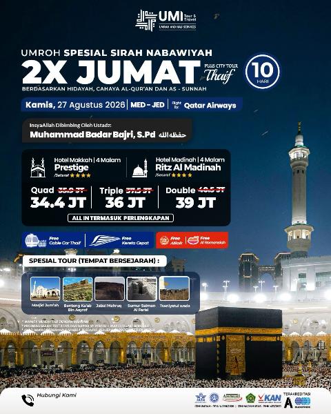 Flyer dari @umitourtravel
