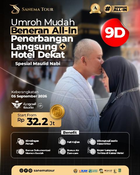 Flyer dari @sanematour