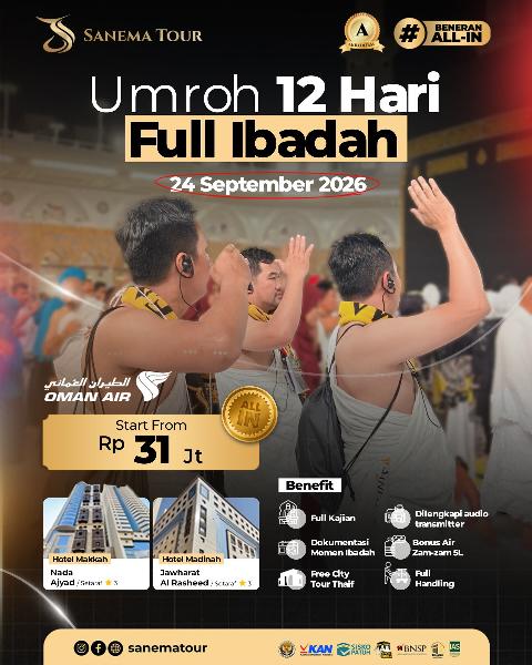 Flyer dari @sanematour