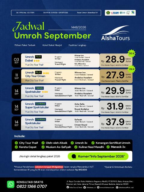 Flyer dari @alshatours.official_real