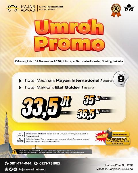Flyer dari @hajaraswadmubaroq