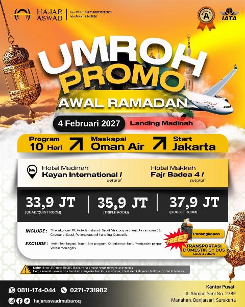 Flyer dari @hajaraswadmubaroq