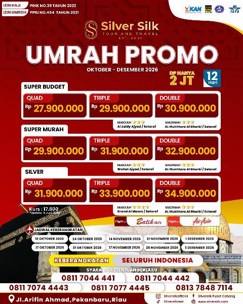 Flyer dari @silversilkofficial