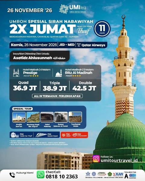 Flyer dari @umitourtravel_id
