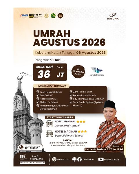 Flyer dari @hasunatour