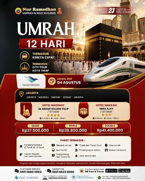 Flyer dari @nurramadhanofficial