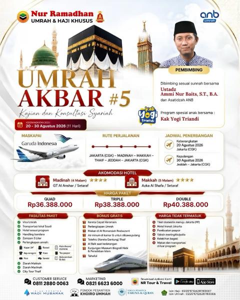 Flyer dari @nurramadhanofficial