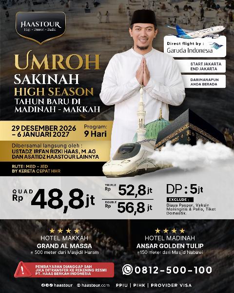 Flyer dari @haastour