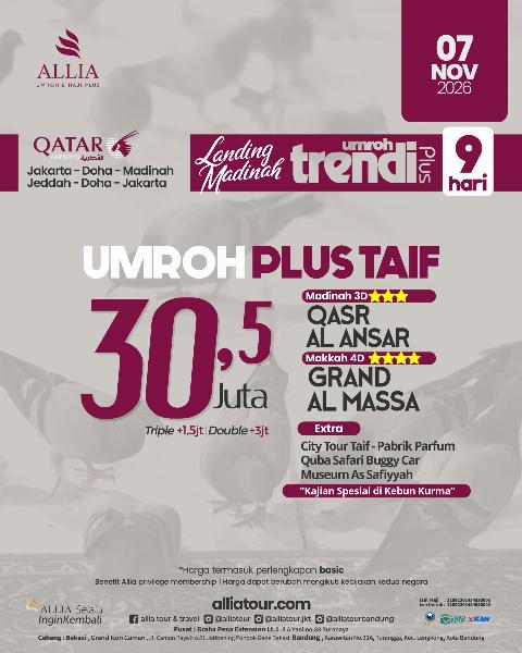 Flyer dari @alliatour